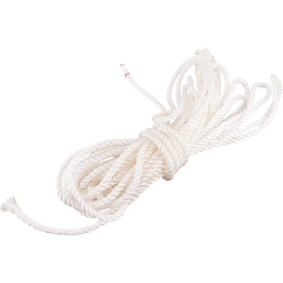 Corde en Nylon Haute Résistance pour Lier les Camions Fournitures de Serre Agricole Fil à Linge d'Extérieur Blanc 0.0023x100m