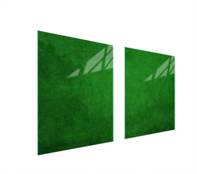TMK ArtDeko Serie - Glazen Fornuis Beschermplaat - 85x52 cm - Groen - Hittebestendig