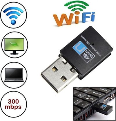 USB Wifi Dongel 300 MB/s USB Wifi Adapter Draadloos internet