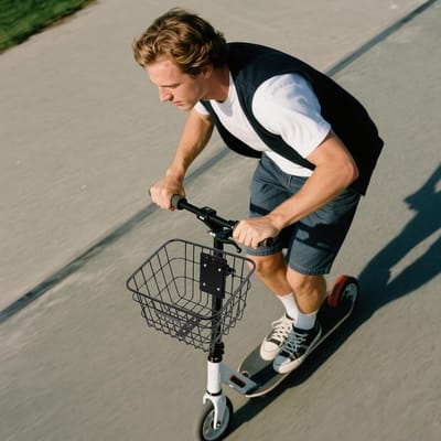 Fietsmand Afneembaar - Transportmand Fiets - Dagelijkse Boodschappen - Roestvrije Afwerking - 34 x 27 x 26 cm - Zwart