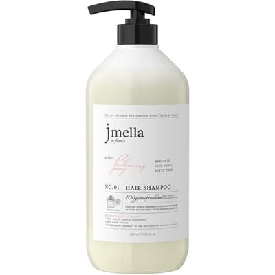 Jmella Shampooing Cheveux Pivoine Épanouie Parfum Floral Nettoyage en Profondeur 500ml white