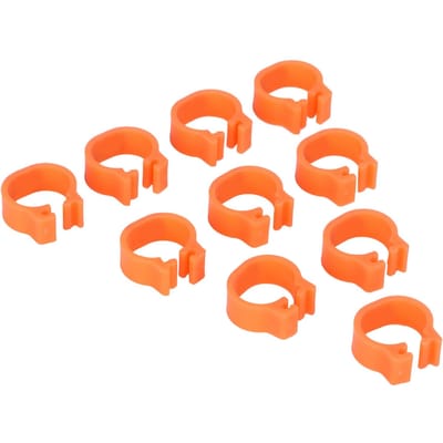100 stuks Vogelvoetringen Nummeridentificatie Duivenpootringen Pluimvee Clipring Oranje oranje
