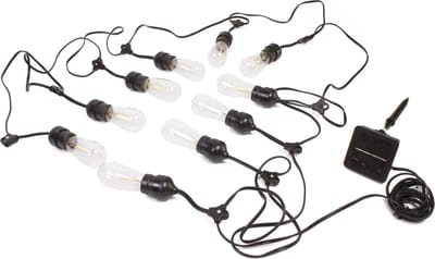 Benson Solar LED lichtsnoer - 10 lampen - 6 meter - warm wit - binnen en buiten
