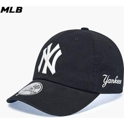 MLB Unisex Geborduurde Zachte Top Baseballpet ONE SIZE zwart