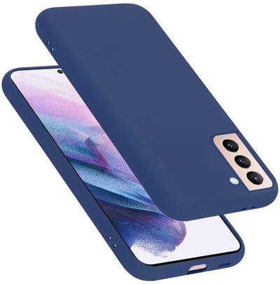 Cadorabo Hoesje geschikt voor Samsung Galaxy S21 PLUS in LIQUID BLAUW - Beschermhoes gemaakt van flexibel TPU silicone Case Cover