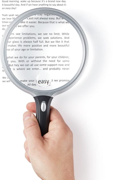 VITILITY - Vitility Vergrootglas - classic - Comfort Hulpmiddel - Algemeen Dagelijkse Levensverrichtingen (ADL)