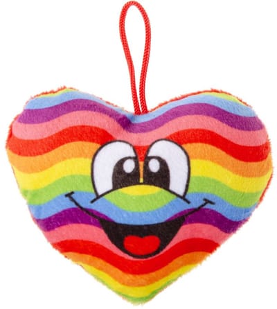 Duckiez Pluche Super Soft Regenboog Hart S - 24 stuks
