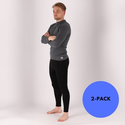 Heatkeeper - Thermo legging heren - Zwart - M/L - 2-Stuks - Thermo panty