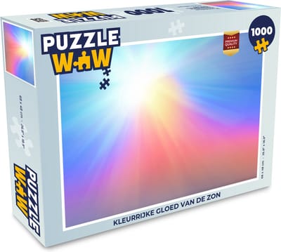 Puzzel Kleurrijke gloed van de zon - Legpuzzel - Puzzel 1000 stukjes volwassenen