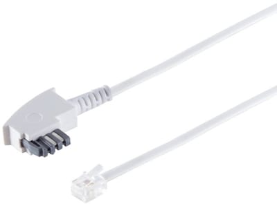 TAE-N - RJ11 telecom kabel | wit | 6 meter