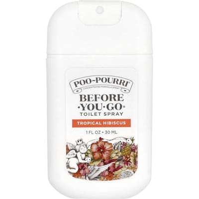 Poo-Pourri, Before-You-Go® Bodemspray, Tropische Hibiscus, 30 ml (1 fl oz) white