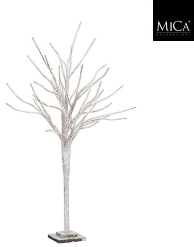 Mica Decorations - Decoratie Boom - Bruin Frosted - 120 x 16 cm