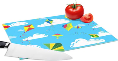 Glazen Snijplank - 28x20 - Vlieger - Zomer - Patroon - Snijplanken Glas