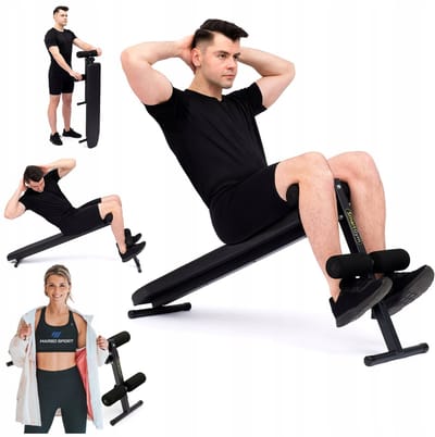 Marbo Sport - Fitnessbank - Workout Bench - SG-15 - Halterbank voor krachttraining - Verstelbaar - Thuisgym en Home Gym - Max. 110 kg - Zwart