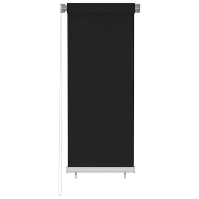 vidaXL - Rolgordijn - voor - buiten - 65(B)x140(H) - cm - zwart
