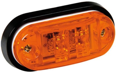 2 led light - 24V - Amber