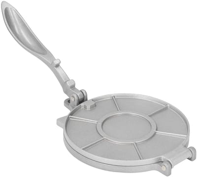 Omabeta Aluminium Tortillapers Duurzame Roestbestendige 7,7 Inch Quesadilla Maker voor Thuispastawinkels, Zilver