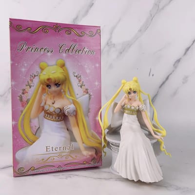 16cm Anime Sailor Moon met Sailor Chibi Moon Figuren Collectie Model Speelgoed Schattig En Charmant Cartoon Cosplay Figuur Kinderen Geboortedatum With Box-A2094