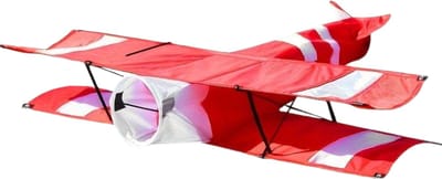 Bovista Vlieger Voor Strand - Kite Vliegers - Kindervlieger - Vliegtuig - Rood en Wit
