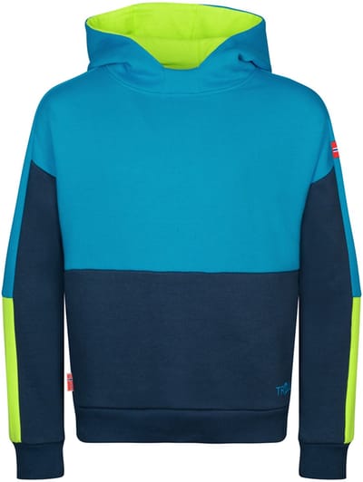 Trollkids Rondane Hoodie Blauw 110 cm Jongens,Meisjes
