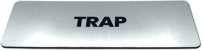 Deurbordje met tekst Trap - Formaat 150 x 50 mm x 1,6 mm - Incl. plakstrip | Geborstelde RVS-look toplaag | Gratis Verzending | Decoporta