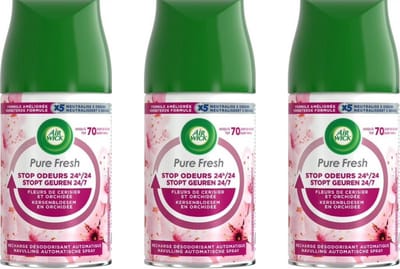 Air Wick Freshmatic Automatische Spray Luchtverfrisser - Pure Aziatische Kersenbloesem - Navulling 250ml - Voordeelverpakking 3 stuks