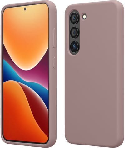 kwmobile telefoonhoesje geschikt voor Samsung Galaxy S23 Plus - Hoesje met siliconen coating - Smartphone case in licht oudroze