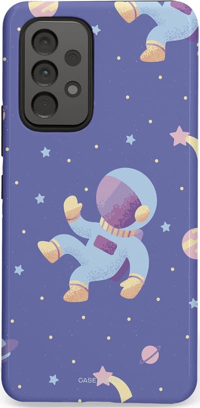 Casetastic Hoesje Geschikt voor Samsung A53 - Stijlvolle Beschermende Duo-layer Case - Vliegen in de ruimte