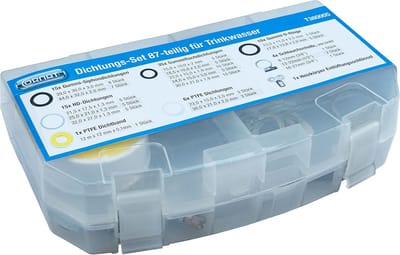 Afdichtingsassortiment - Rubberen ringen - Sanitair reparatie - 87 Delig - Diverse maten - Zwart