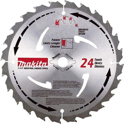Makita Cirkelzaagblad voor Hout | Mforce | Ø 190mm Asgat 15,88mm 24T - B-08062