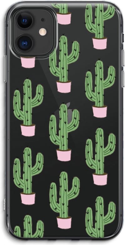 Case Company® - Hoesje geschikt voor iPhone 11 hoesje - Cactus Lover - Soft Cover Telefoonhoesje - Bescherming aan alle Kanten en Schermrand