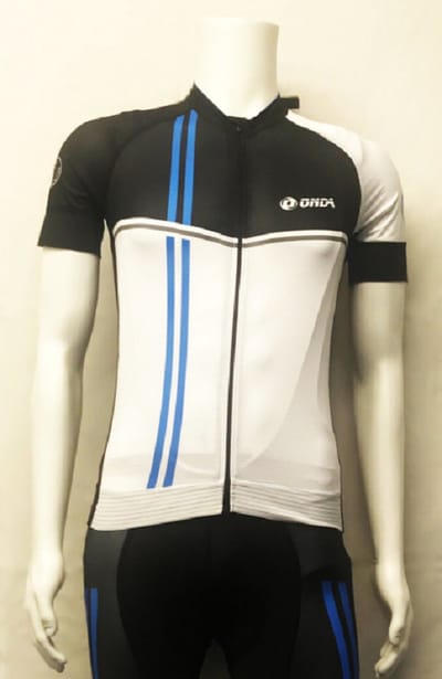 ONDA Fietsshirt korte mouw heren Zwart Blauw Wit - Algarve 5 - S