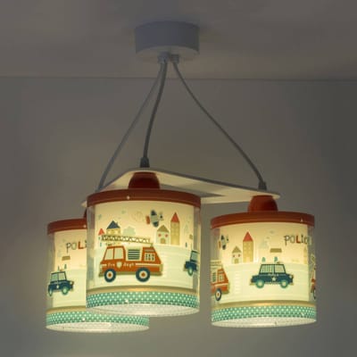 Dalber Hanglamp police voor kinderen, versie met 3-lamps