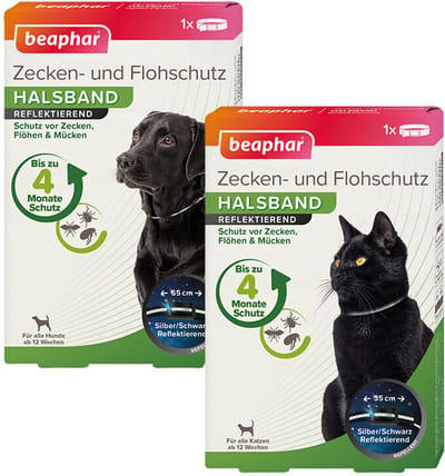 Beaphar Vlooienband Reflecterend - Hond - 65 cm