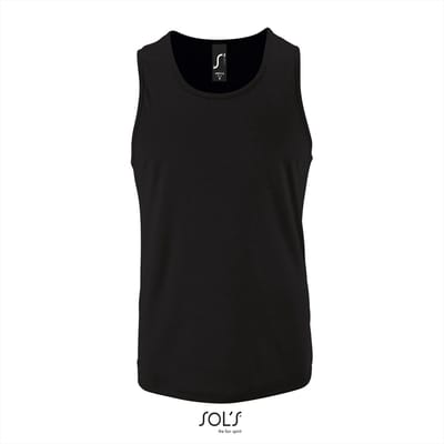 SOL'S Men´s Sports Tank Top Sporty L02073 - Black - M