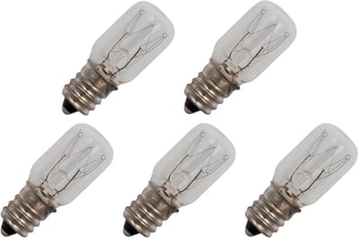 Signaallamp E12 130V 5W - 38 mAh - 5 stuks - T16 Gloeilamp Ø16mm - 45mm - 2500K - Dimbaar
