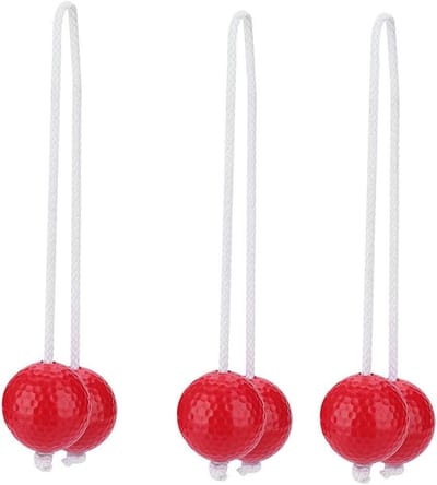 Vervangende Toss Ballen - Ladderbal Ballen - Ladder Toss Spel - Zacht Rubber Materiaal - 42 mm Diameter - Rood