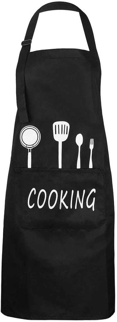 Unisex Keuken Schort Waterdicht met 2 Zakjes - Verstelbare Nekband voor Koken en Tuinieren