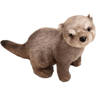 PP Katoen Bruine Otter Pluche Speelgoed Zacht Pluizig Dikke Otter Knuffeldier Poppen Cartoon Levensgetrouwe Simulatie Otter Speelgoed Pop bruin