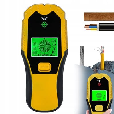 Metaaldetector - Muurscanner - Voor Hout, Metaal & Kabels - Tot 80mm Detectiediepte - 5 Scanmodi - LCD Scherm - Voor Klussen & Installatie