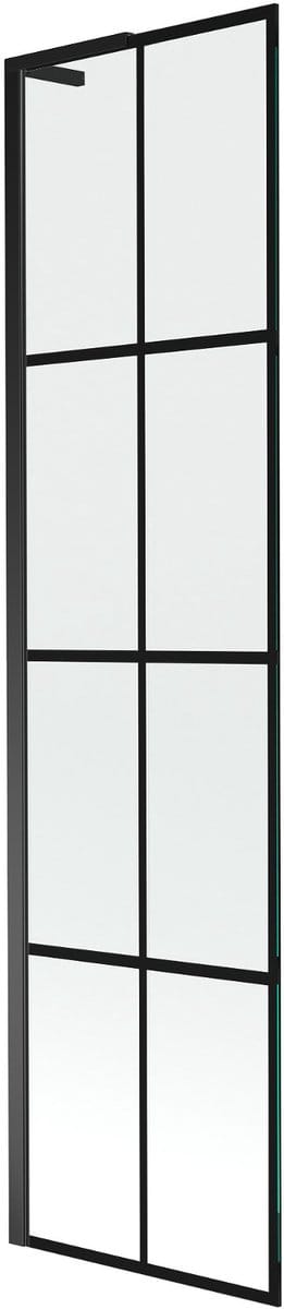 Mexen Next L badwand 1-delig 50 x 150 , zwart raster, zwart - 895-050-000-03-77-70
