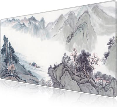 XXL Muismat met Hartjesmotief (70x40 cm) - Grote Bureaubeschermer met Antislip & Speed Oppervlak