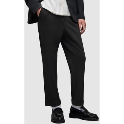 AllSaints Helm Trouser Charcoal Marl Size: 36 | Tailored Pants Outlet | Heren | Grijs