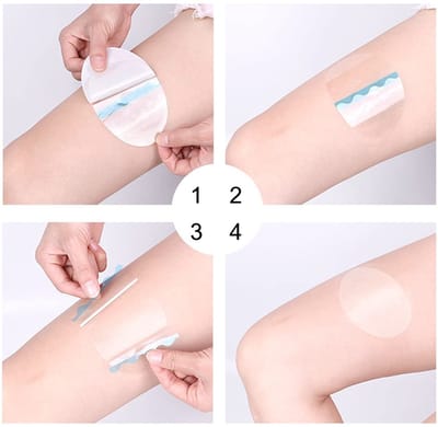 Dailygoods- Anti Wrijving Pads - 10st Wegwerp Zweetdij Tapes - Knie/Kalf Schuurpads - Transparante Patches - TPU-kunststof - Eenvoudig te installeren - Dijbeenband
