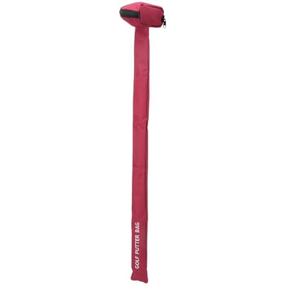 Sac de Transport Mini Golf Portable Pliable Souple Toile Sac Putter de Golf Léger Porte-Clubs d'Entraînement Red rouge