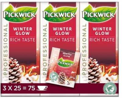 Pickwick Thee Winter Glow 3 x 25 stuks