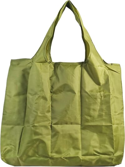 Grote Vouwbare Tas, 43 x 66 cm, Herbruikbare Winkeltas, Lichtgewicht Handtas, Sneldrogend en Scheurvast voor Winkelen, Reizen en Uitjes