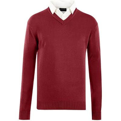 Milanoro Herentrui met Kraag – Bordeauxrood – Maat L – Stijlvol & Comfortabel