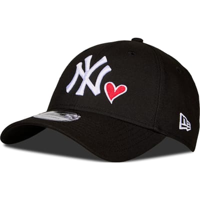 New Era 9FORTY Petten Unisex - Zwart - One Size