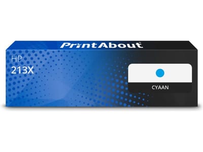PrintAbout huismerk Toner 213X (W2131X) Cyaan Hoge capaciteit Geschikt voor HP